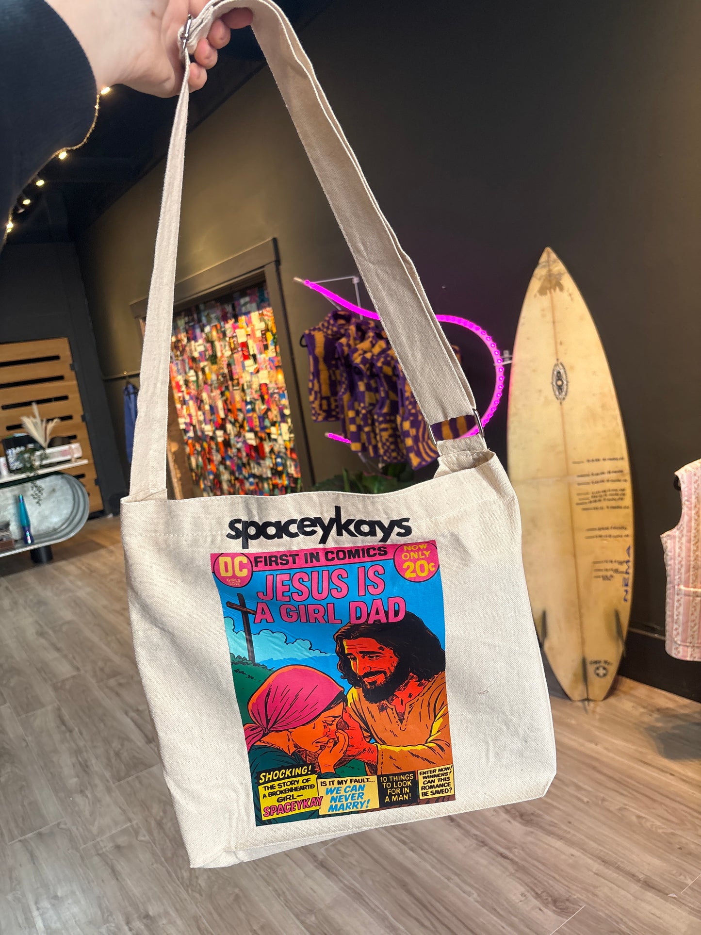 Jesus Is A Girl Dad Tote